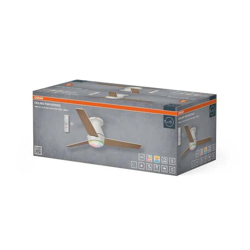 VENTILATEUR DE PLAFOND NORDES 1065 38W CCTRGB OSRAM