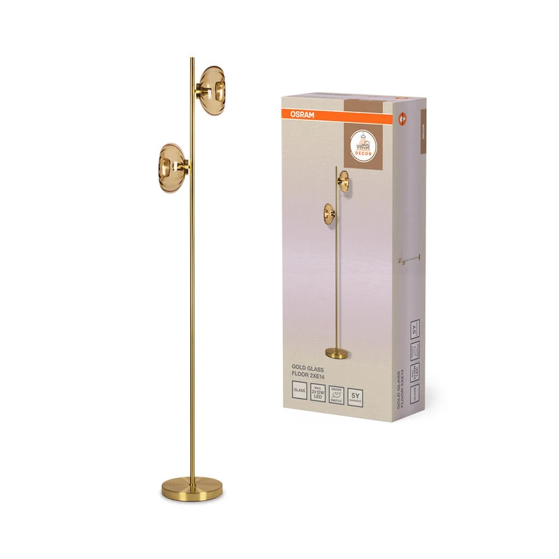 OSRAM DECOR Gold Glass Lampadaire 2xE14 Or
