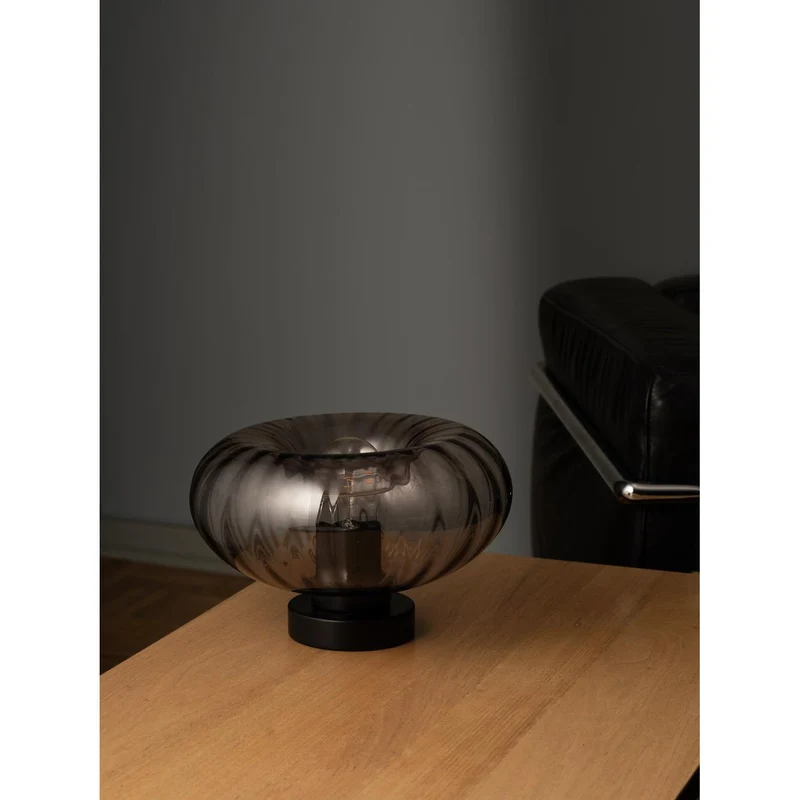 OSRAM DECOR Smoke Glass lampe à poser E27 Noir