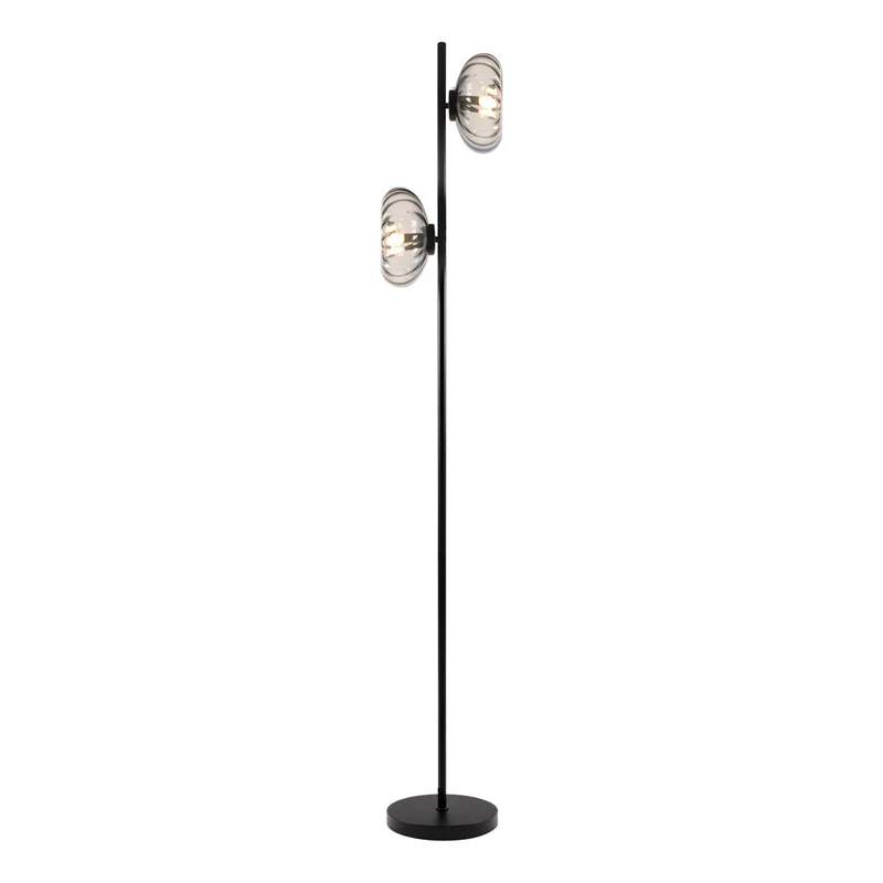 OSRAM DECOR Smoke Glass Lampadaire 2xE14 Noir