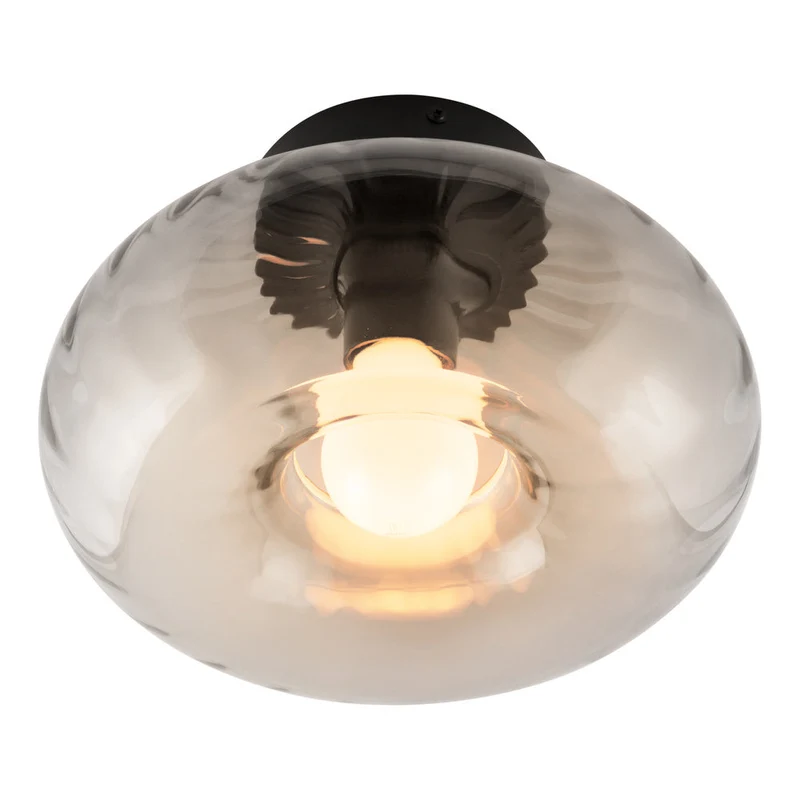 OSRAM DECOR Smoke Glass lampe à poser E27 Noir
