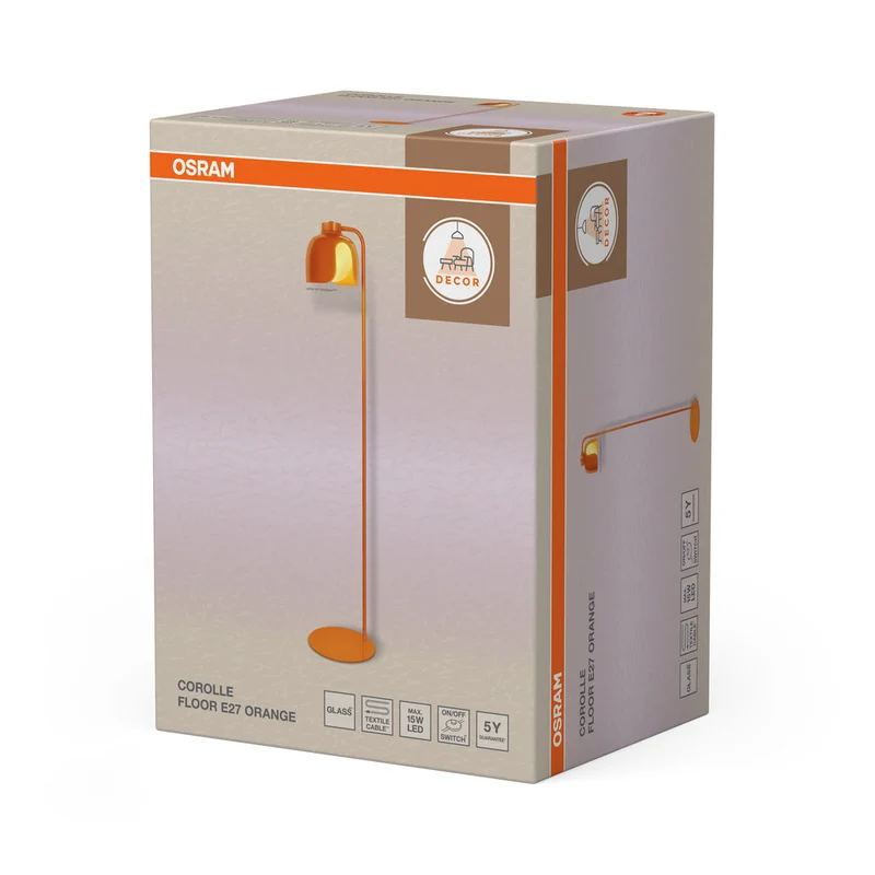 OSRAM DECOR Corolle Lampadaire E27 Orange
