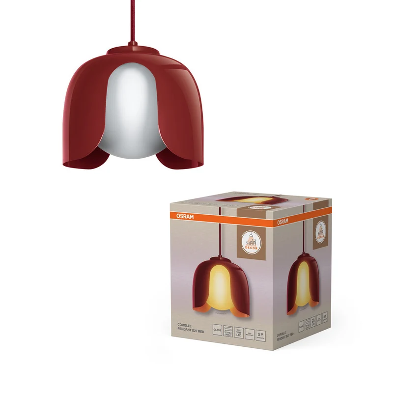 OSRAM DECOR Corolle suspension E27 Rouge