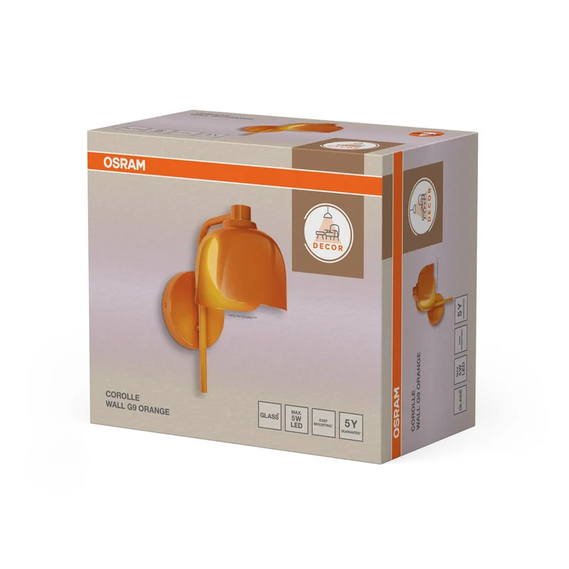 OSRAM DECOR Corolle Applique G9 Orange