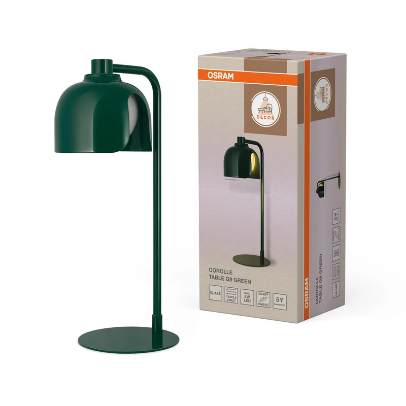 OSRAM DECOR Corolle lampe à poser G9 Vert