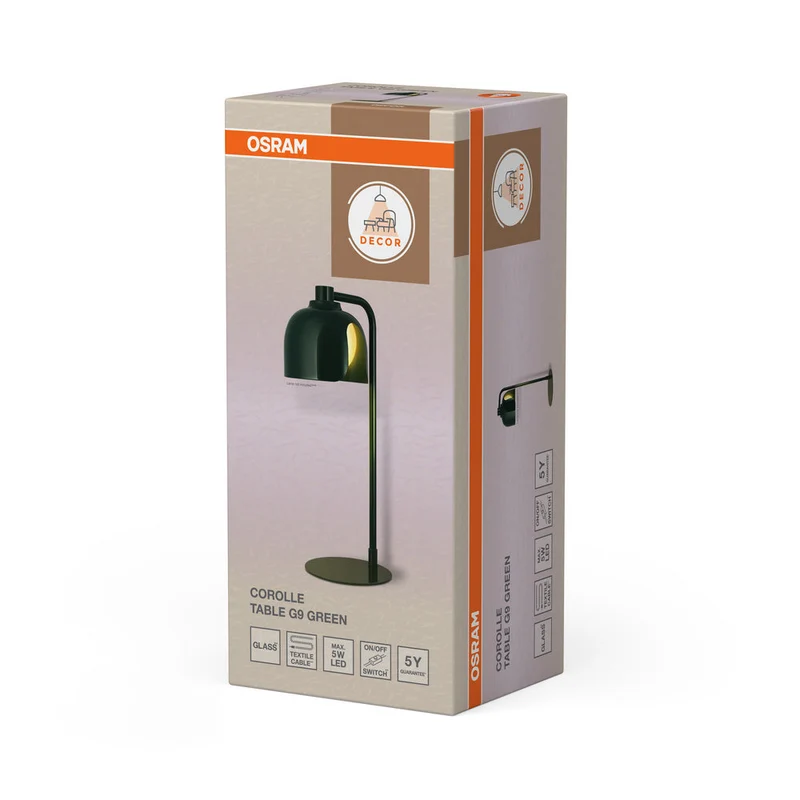 OSRAM DECOR Corolle lampe à poser G9 Vert