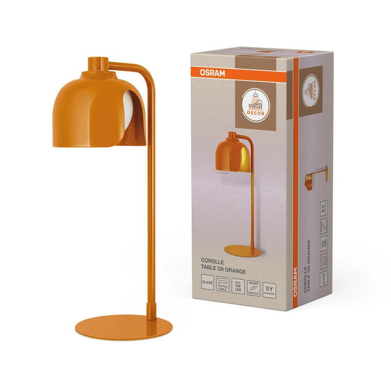 OSRAM DECOR Corolle lampe à poser G9 Orange
