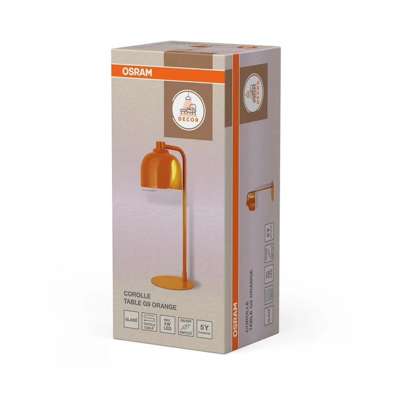 OSRAM DECOR Corolle lampe à poser G9 Orange