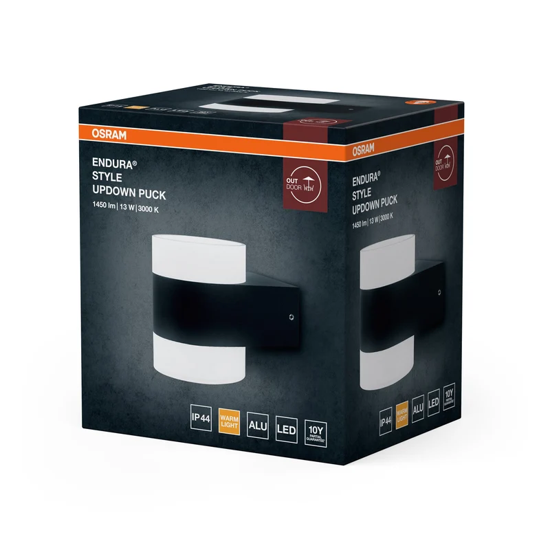 OSRAM ENDURA Style UpDown Puck Applique murale LED grise
