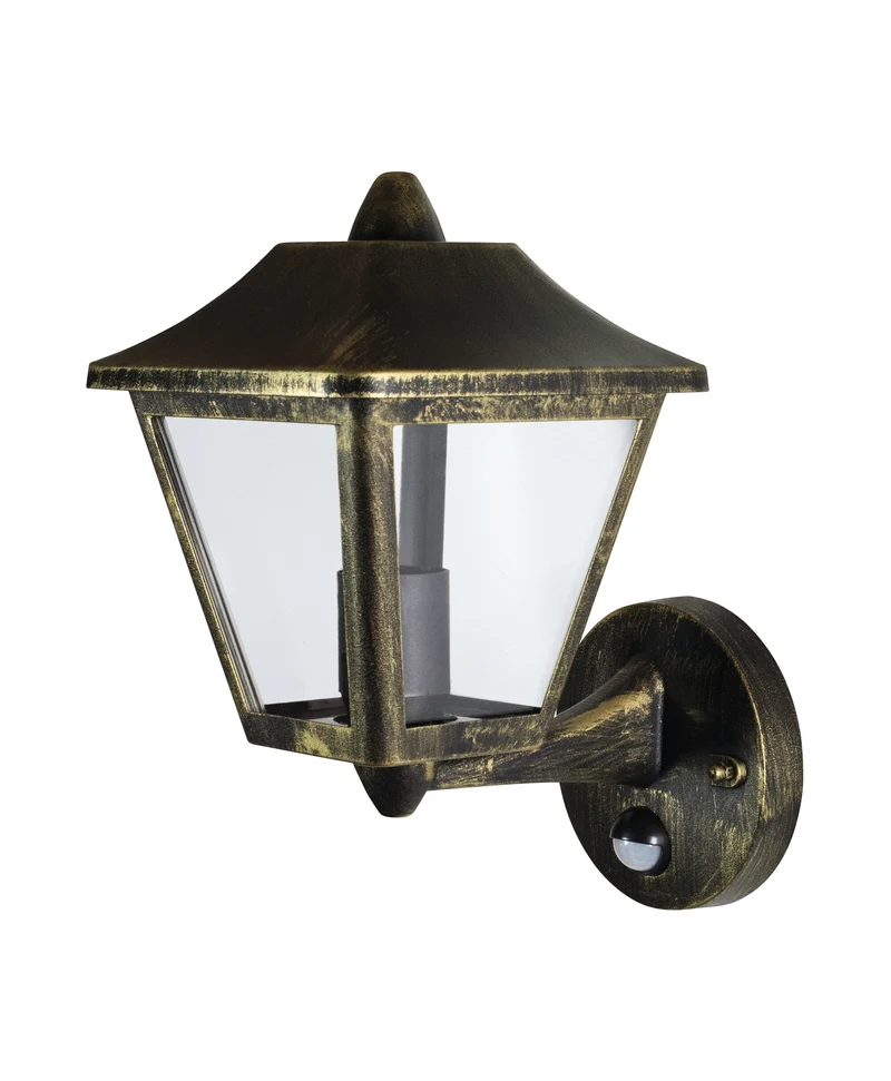 OSRAM Applique murale ENDURA Sensor, noir-or, IP44