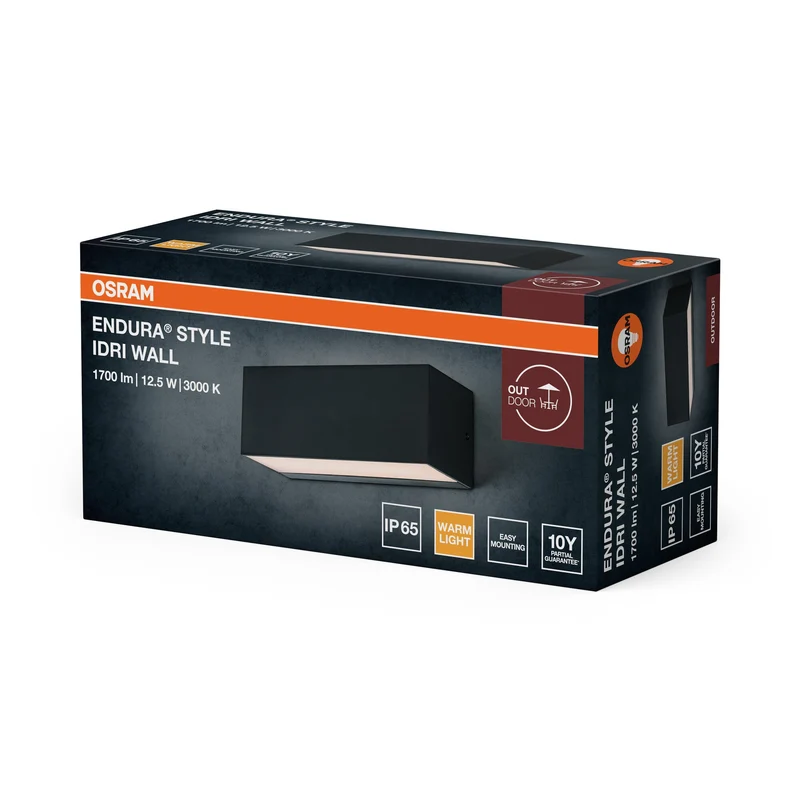 OSRAM ENDURA STYLE IDRI WALL Luminaire extérieur, 12,5W, 700lm