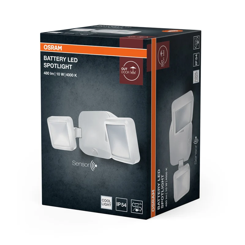 OSRAM Battery Spotlight, luminaire extérieur, blanc, 10W, 4000K