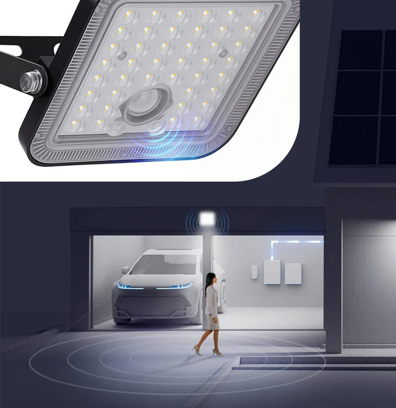 Projecteur mural solaire LED 30W