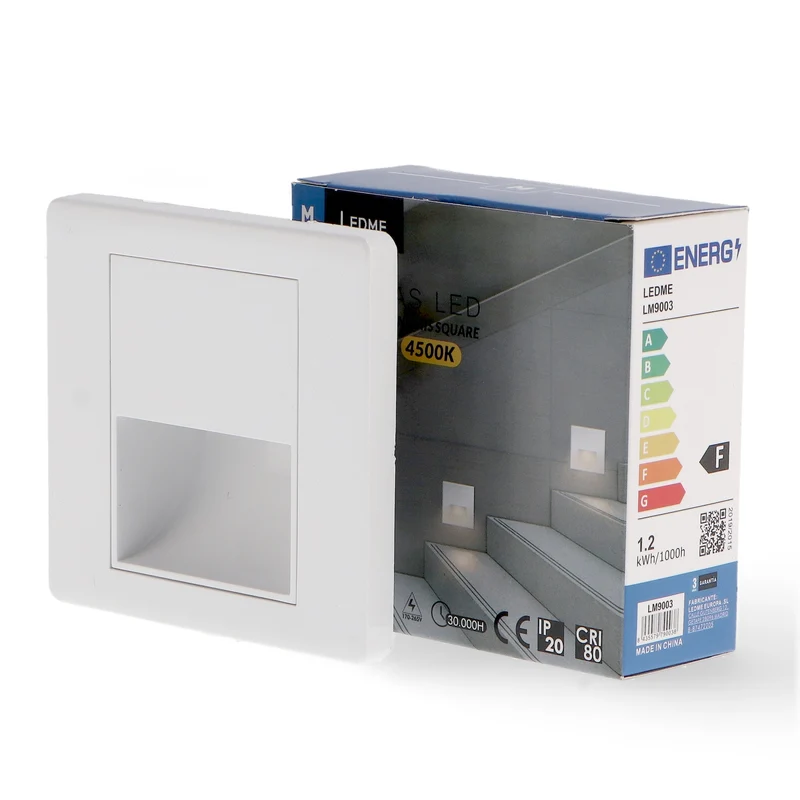 Balise Led Encastrable Nomis Square 1.2 W