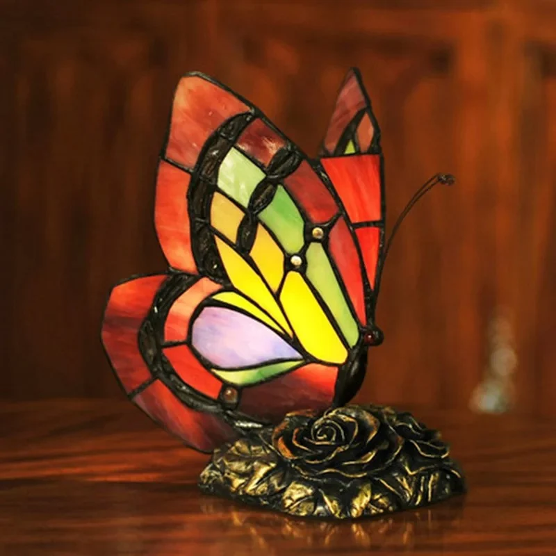 Lampe Tiffany Papillon Vintage