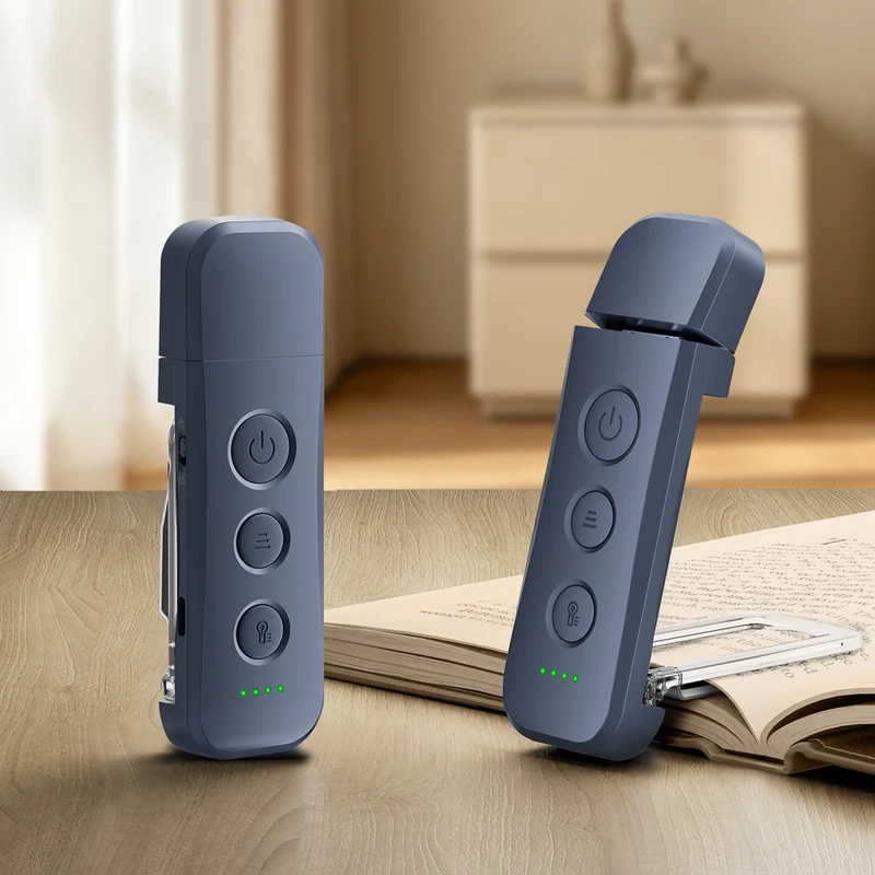 Glocusent Pro Max 12 LED Bookmark Style Reading Light Add Travel Lock