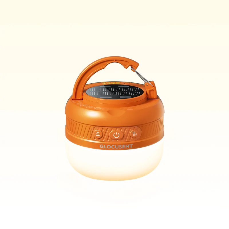Glocusent Solar Rechargeable Pocket Camping Lantern