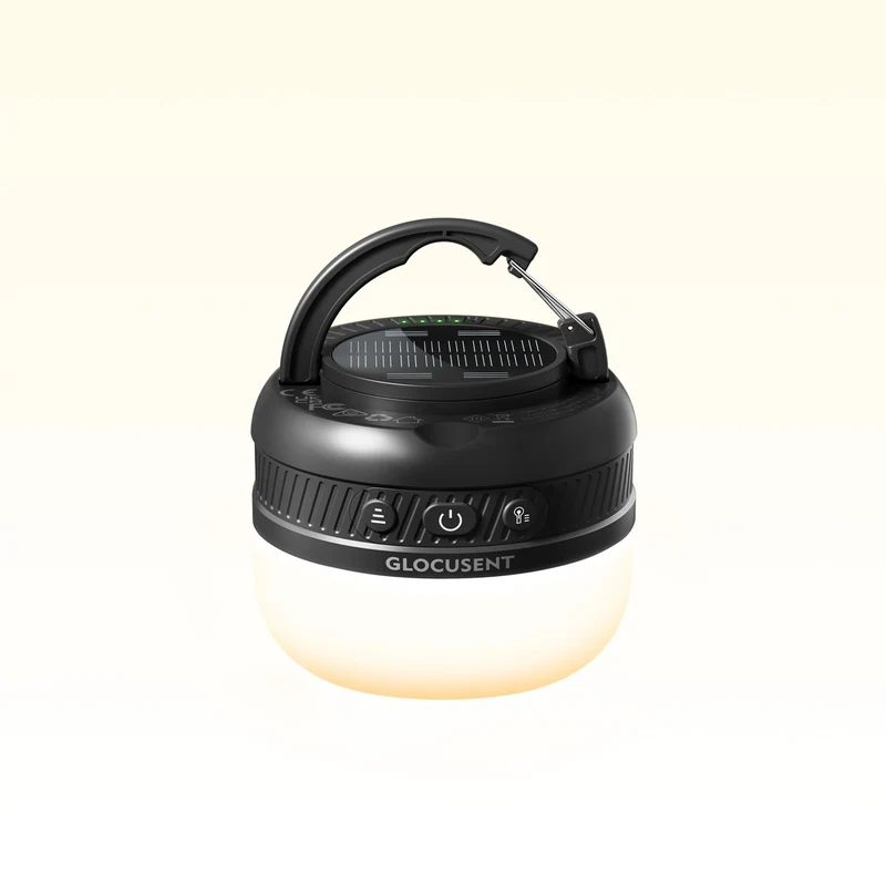 Glocusent Solar Rechargeable Pocket Camping Lantern
