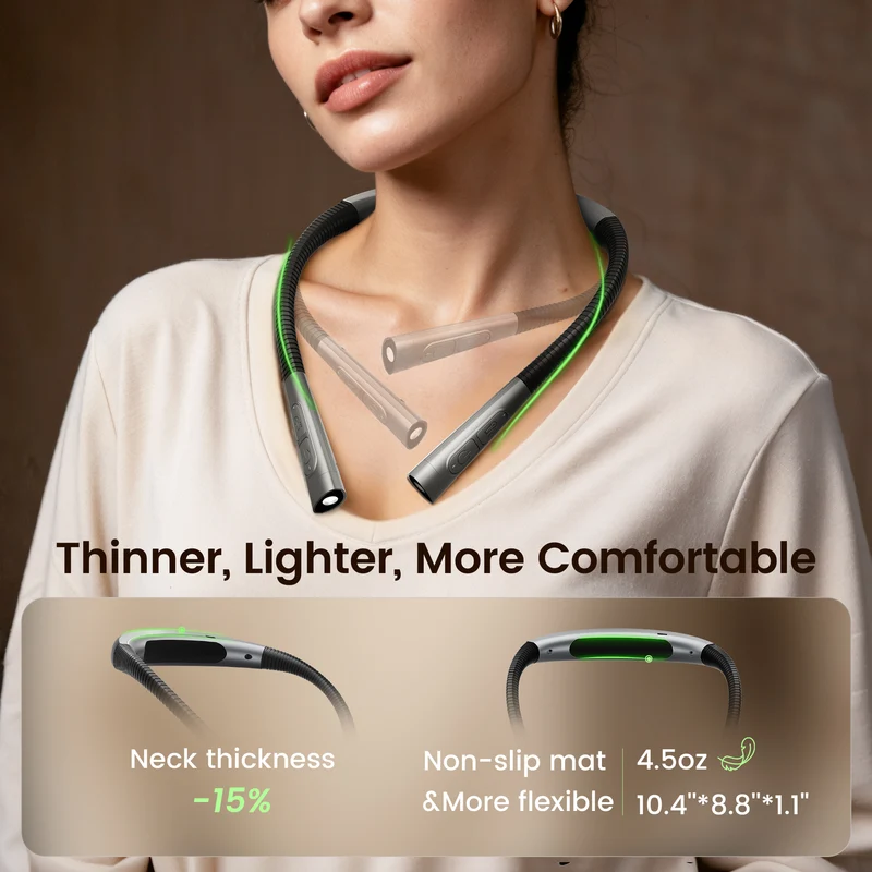 Glocusent Newly Upgraded Slimmer LED Neck Reading Light
