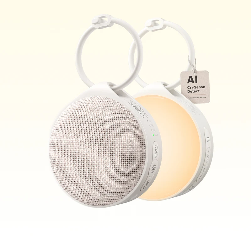 Glocusent Sound Machine N20 Baby CrySense with 35 Non-Looping Soothing Sounds