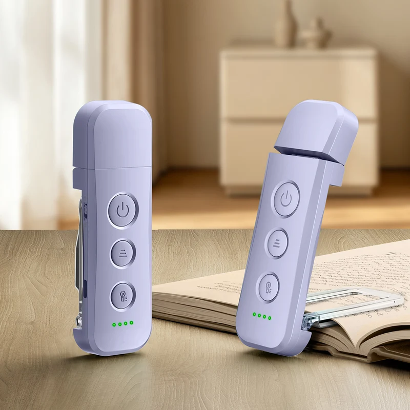 Glocusent Pro Max 12 LED Bookmark Style Reading Light Add Travel Lock