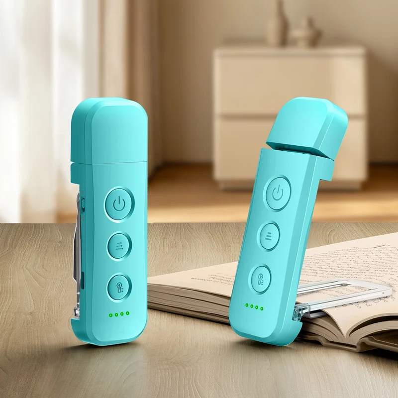Glocusent Pro Max 12 LED Bookmark Style Reading Light Add Travel Lock