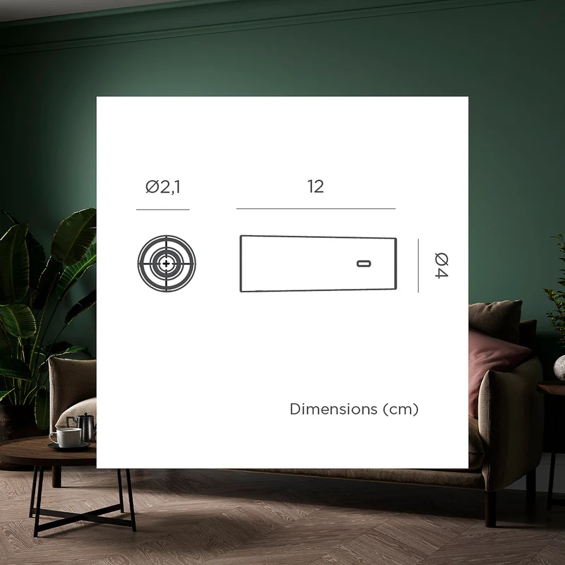Lampe murale rond à batterie pour l'intérieur ROLL 4