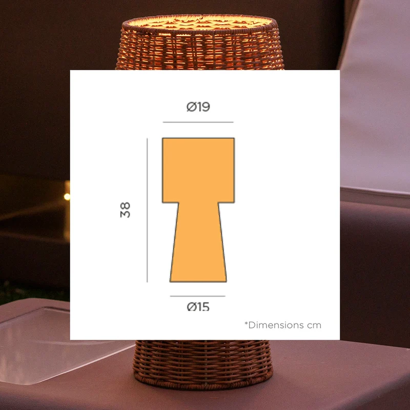 Lampe de table décorative sans fil GRACE 40