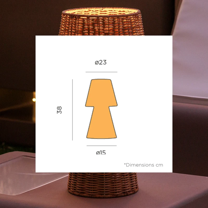Lampe de table décorative sans fil LOLA 40