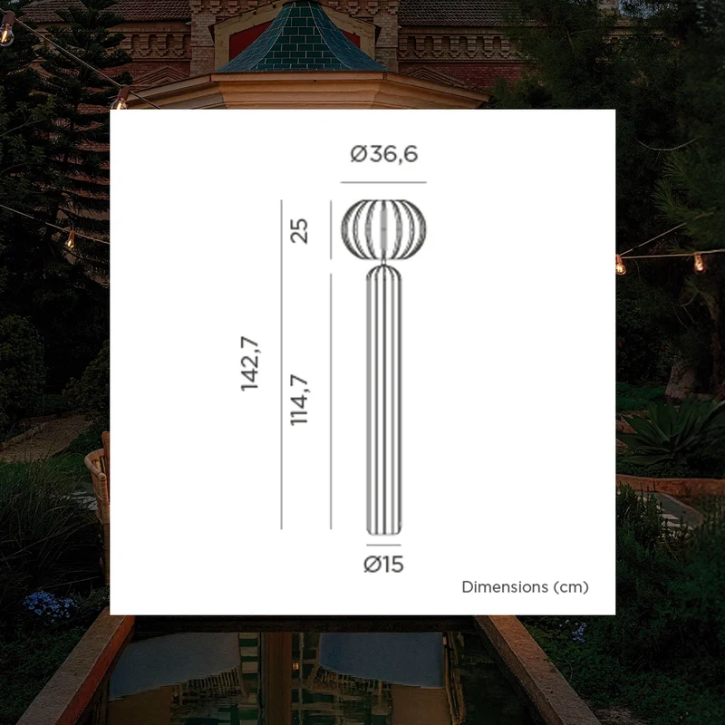 LAMPADAIRE SOLAIRE RACHEL 145