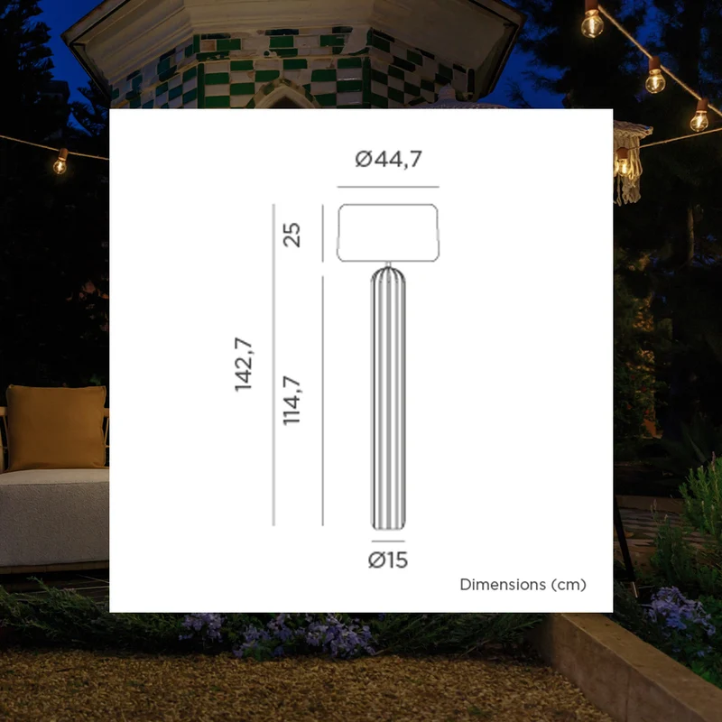LAMPADAIRE SOLAIRE PHOEBE 145