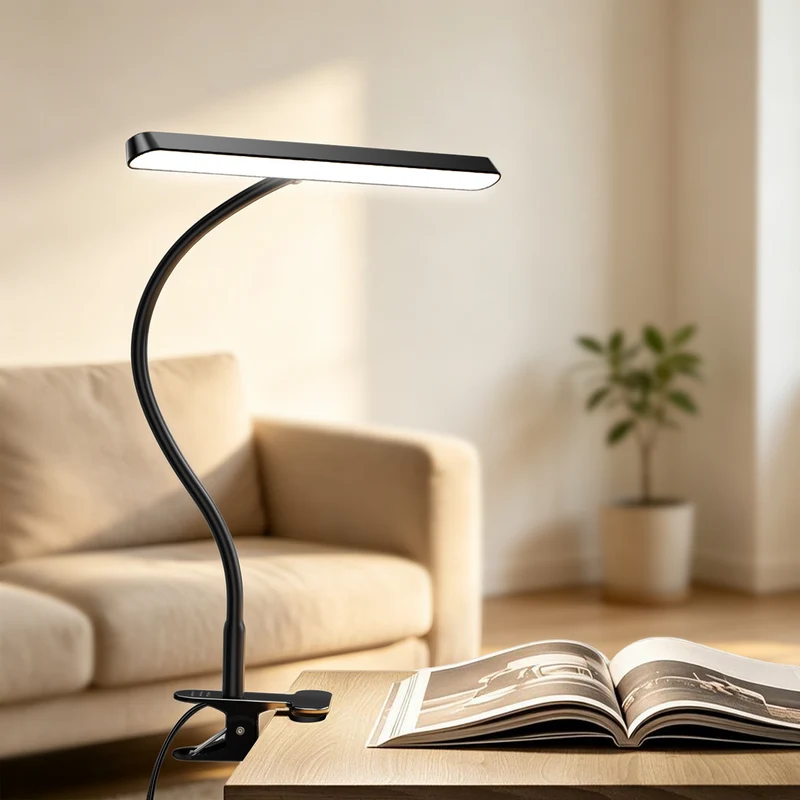 Glocusent 7W 57 LED Horizontal Clip-on Reading Light