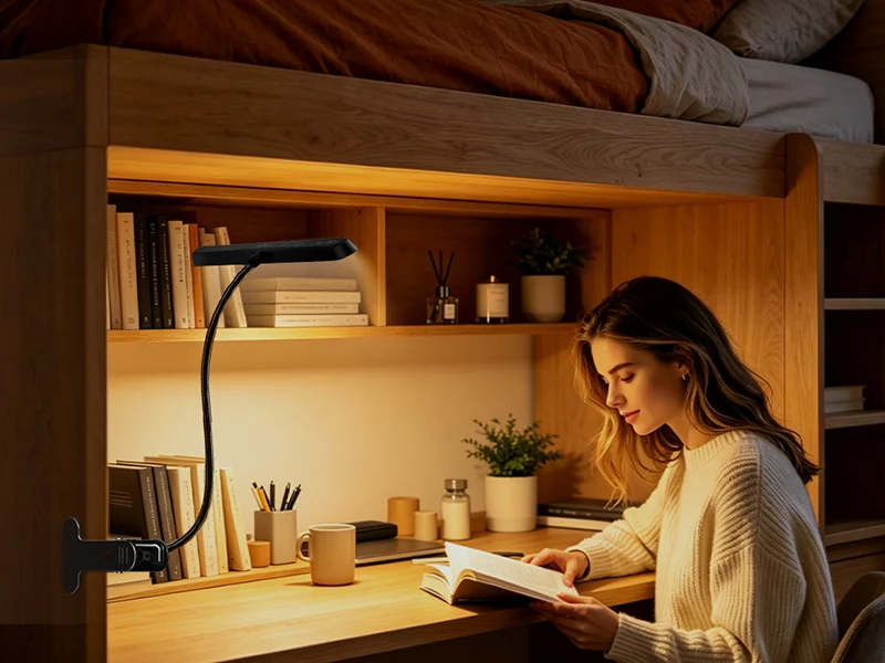 Glocusent 7W 57 LED Horizontal Clip-on Reading Light