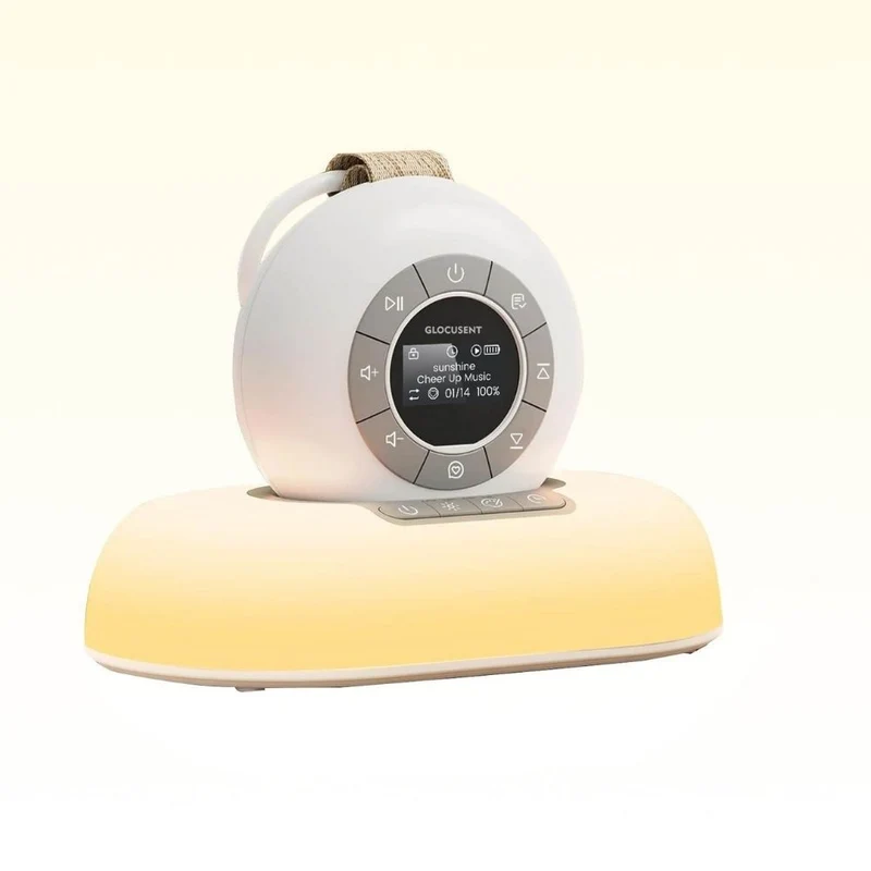 Glocusent On-The-Go White Noise Speaker with Lighting Dock U.S. Only