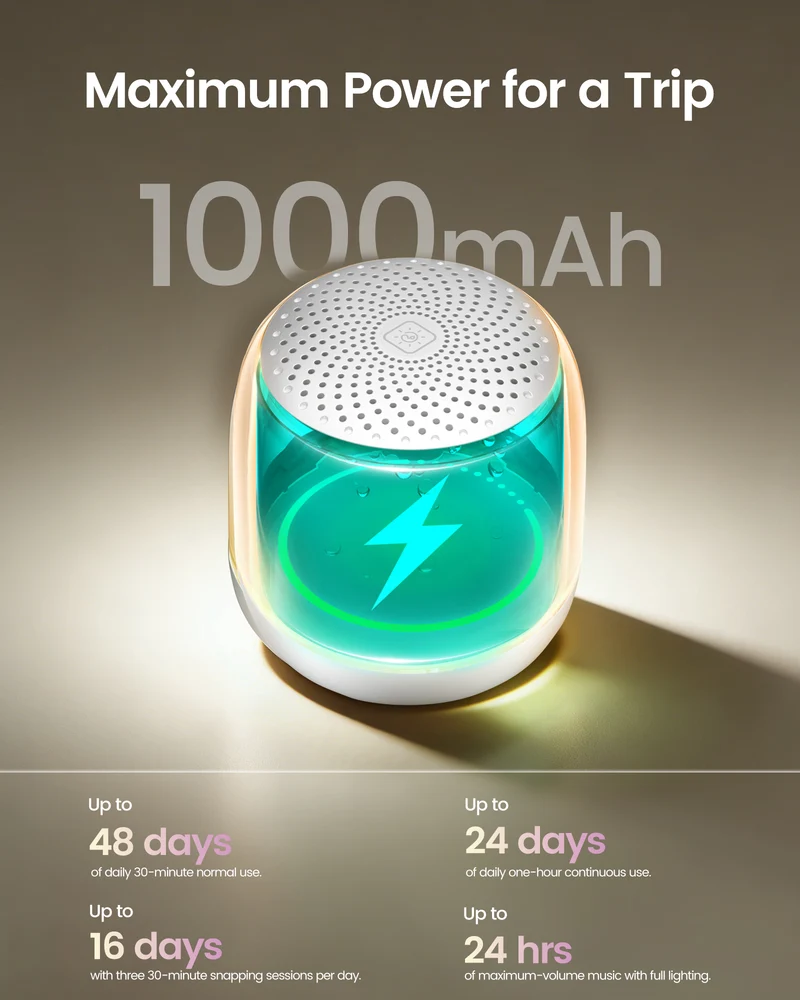 Glocusent Mini Sound Machine N18 for Better Sleep Lighting+