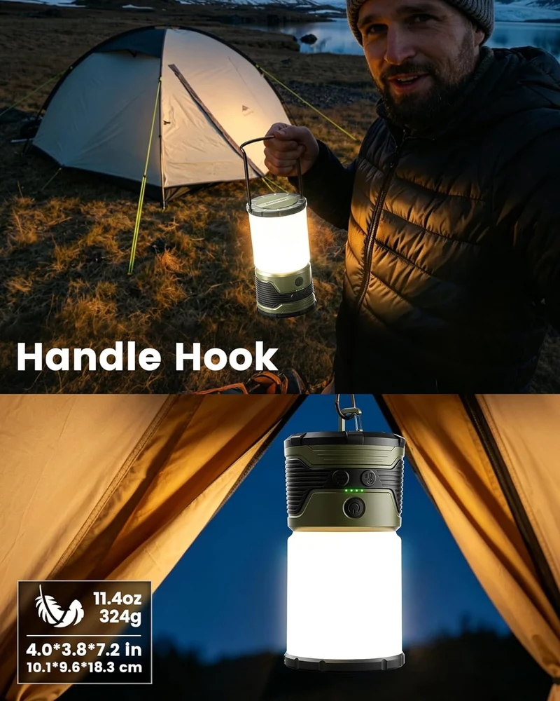 Glocusent Trenta Detachable Camping Lantern & Emergency Light