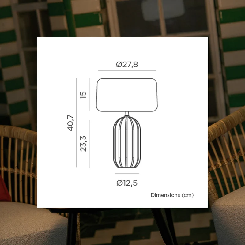 LAMPE DE TABLE SOLAIRE PHOEBE 40