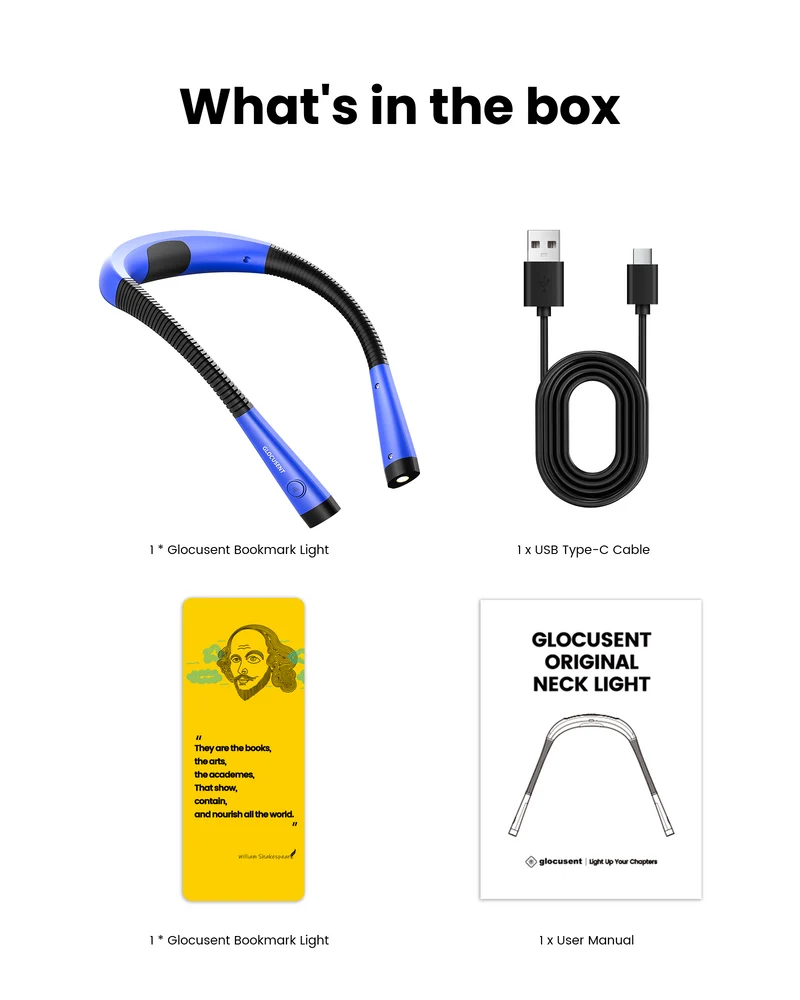 Glocusent Original LED Neck Reading Light