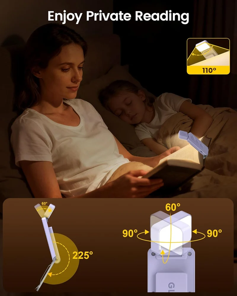 Glocusent Max Bookmark Style Reading Light USB-C Rechargeable