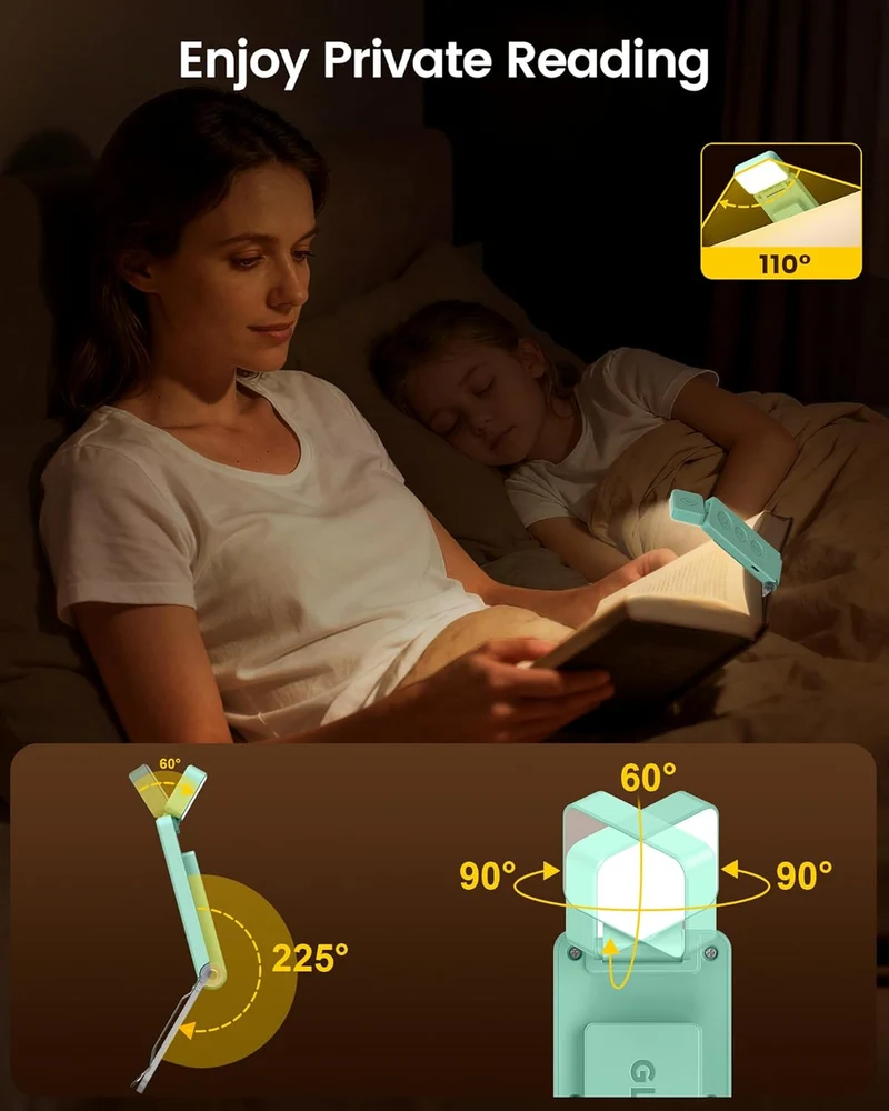 Glocusent Max Bookmark Style Reading Light USB-C Rechargeable