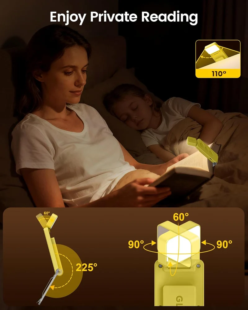 Glocusent Max Bookmark Style Reading Light USB-C Rechargeable