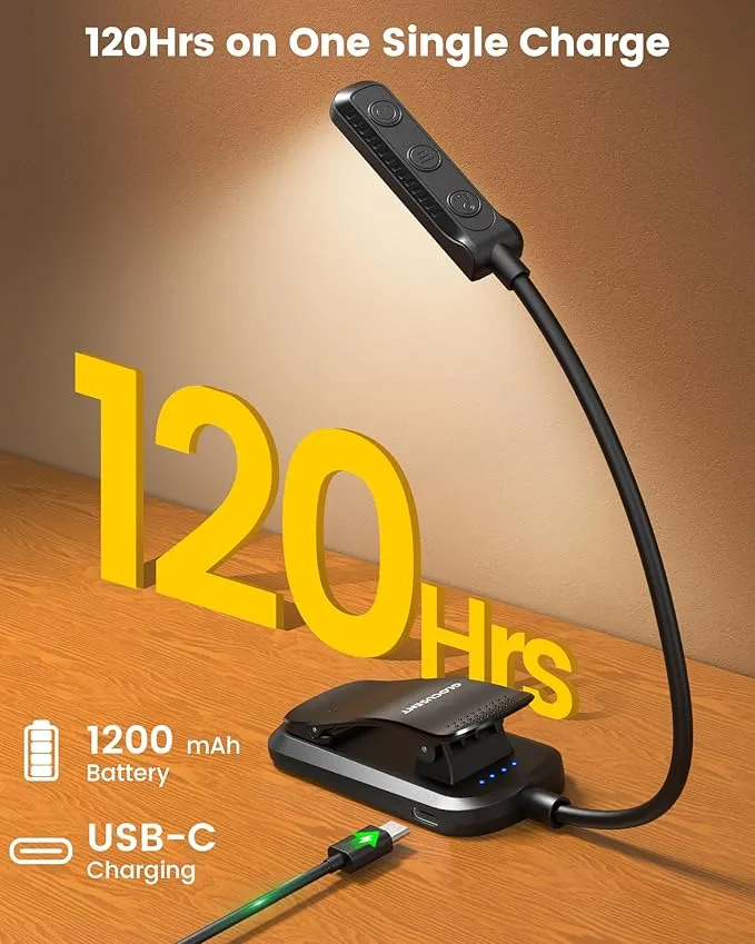 Glocusent 13 LEDs Plus Clip on Reading Light