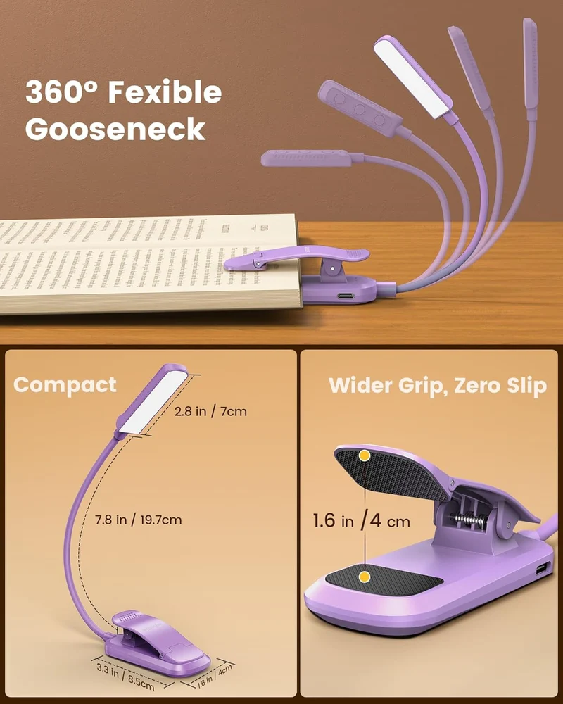 Glocusent 13 LEDs Plus Clip on Reading Light