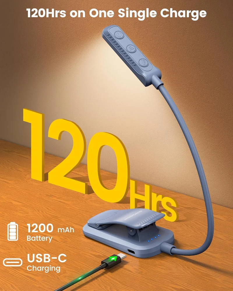 Glocusent 13 LEDs Plus Clip on Reading Light