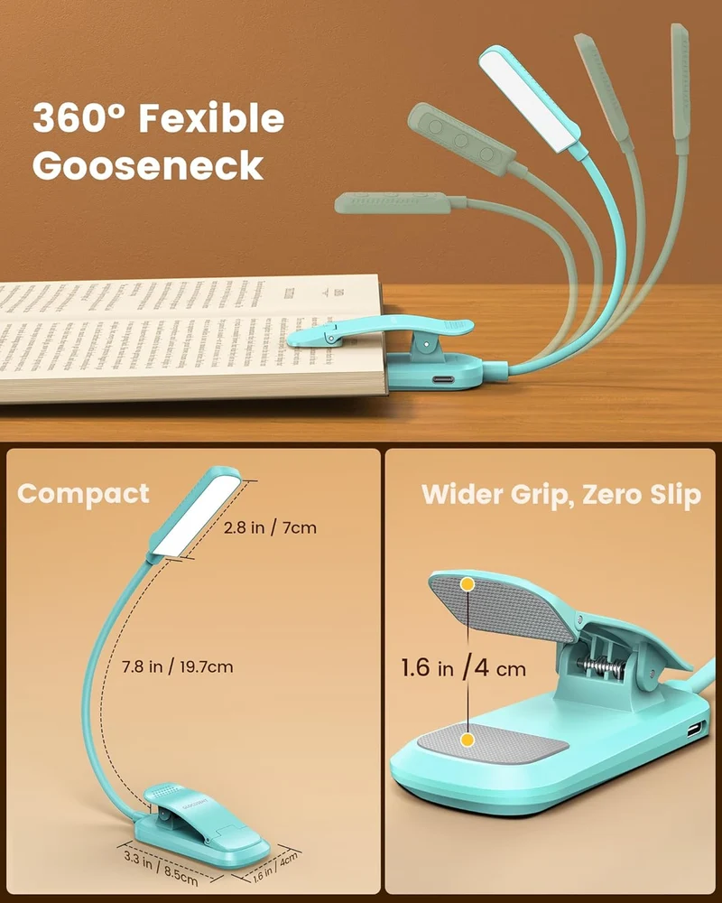 Glocusent 13 LEDs Plus Clip on Reading Light