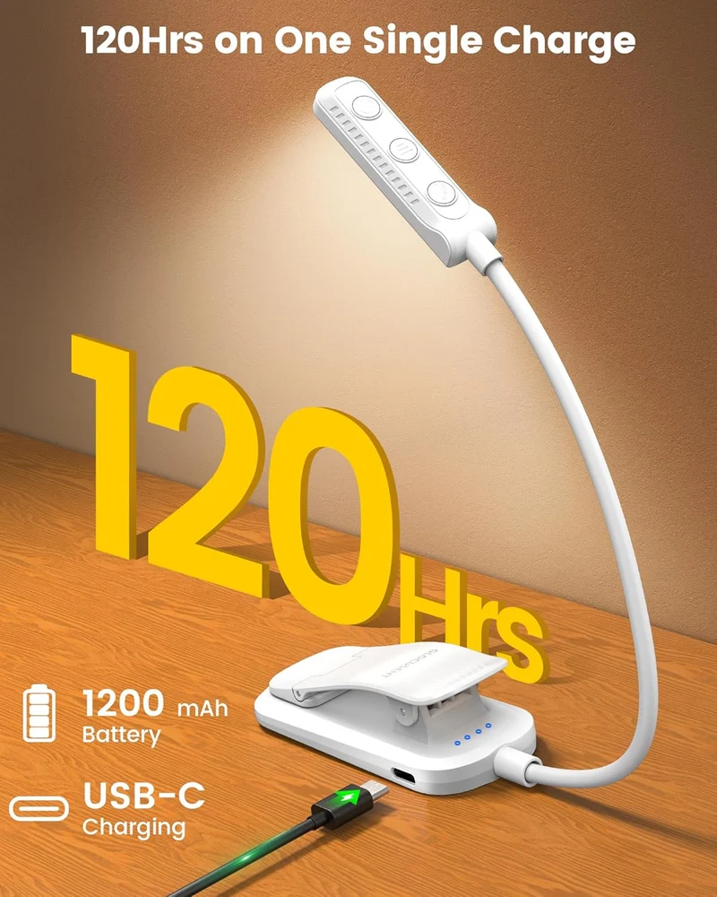 Glocusent 13 LEDs Plus Clip on Reading Light