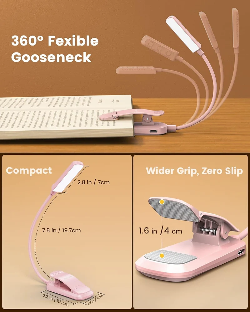 Glocusent 13 LEDs Plus Clip on Reading Light