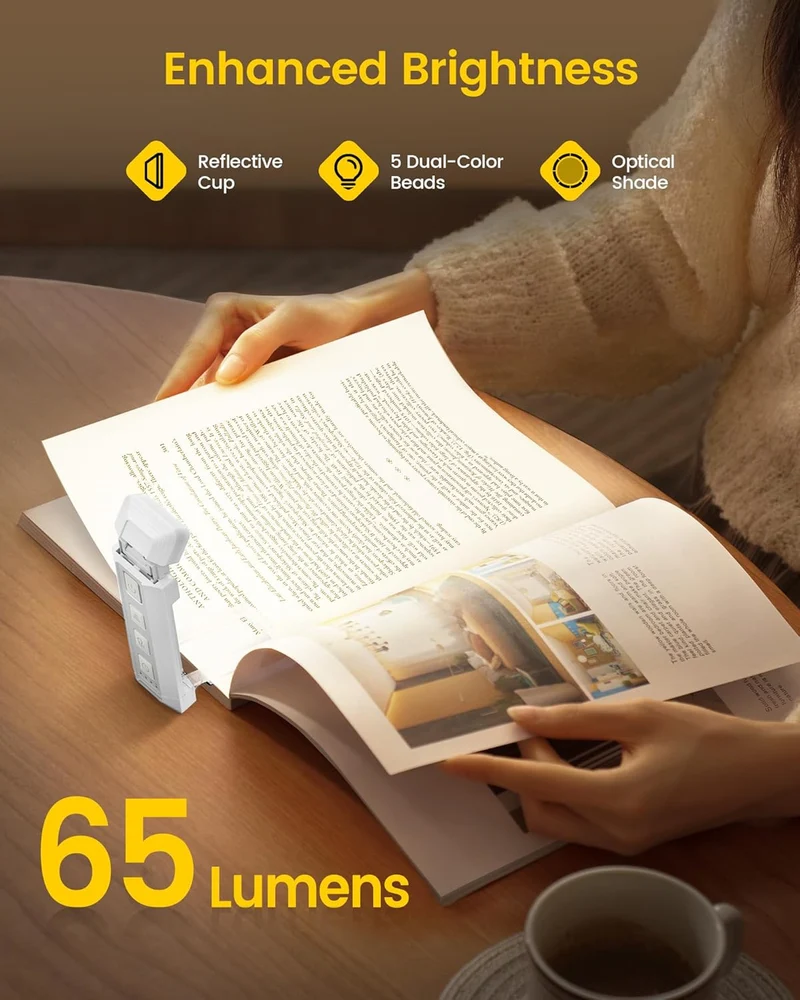 Glocusent Extendable Bookmark Style Reading Light