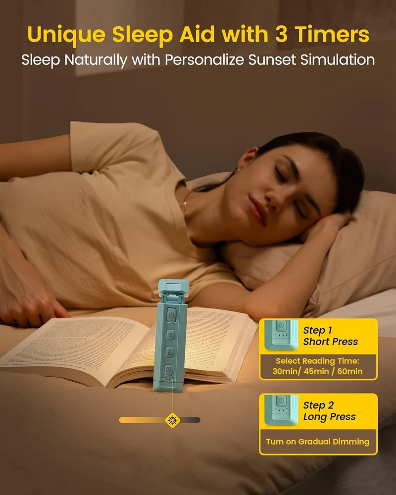 Glocusent Extendable Bookmark Style Reading Light