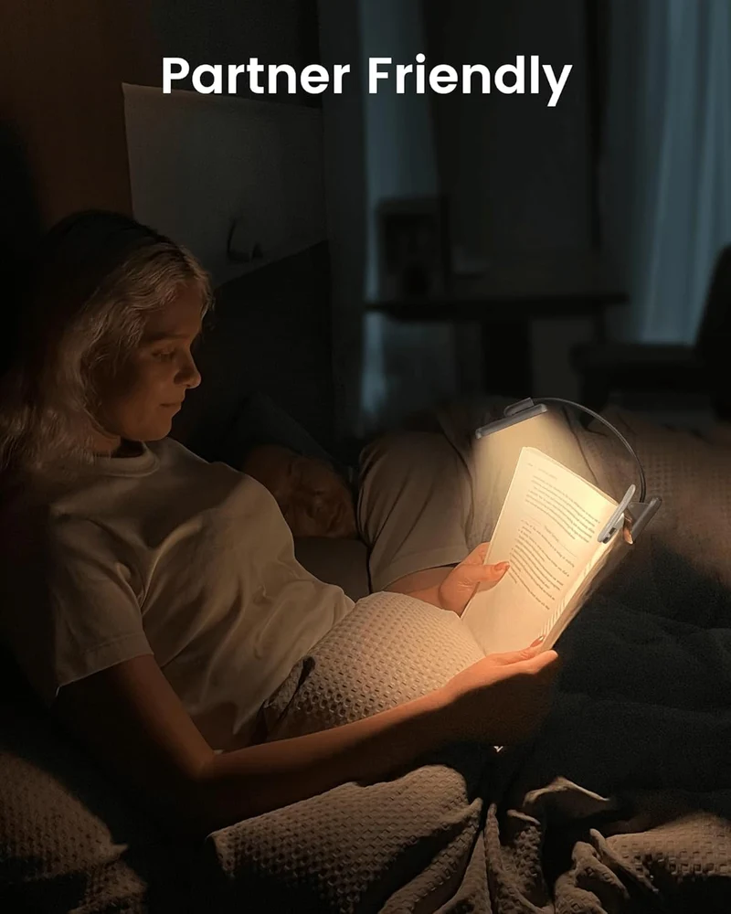 Glocusent Rotatable Clip on Book Light U.S. Only